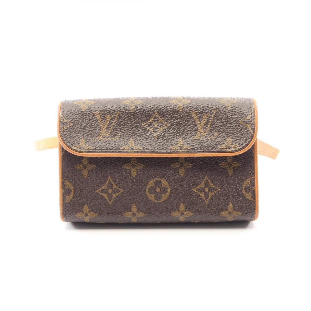 Louis Vuitton Pochette Florentine Waist Bag Body Canvas Leather Monogram Brown